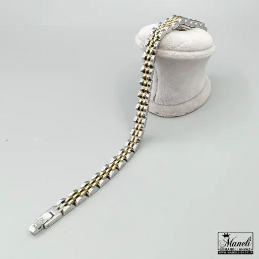 خرید دستبند ظریف رولکس طلایی سیلور 6 میل | استیل