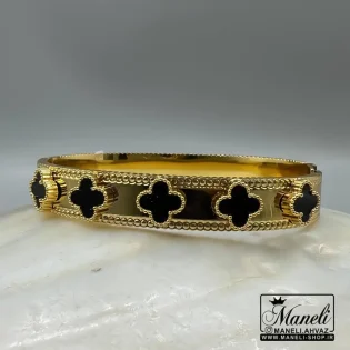 دستبند ونکلیف گل مشکی