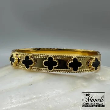 دستبند ونکلیف گل مشکی