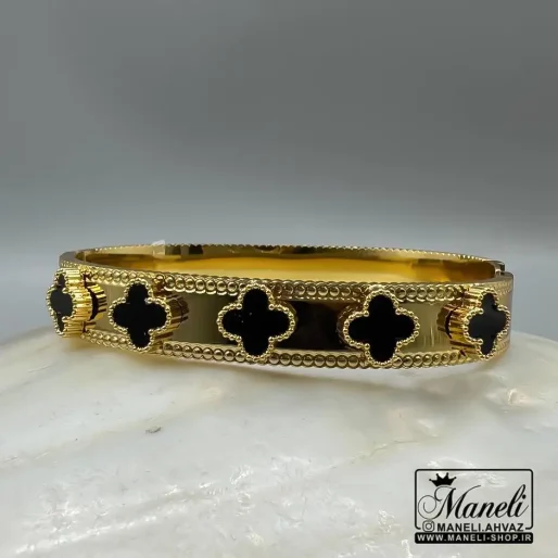 دستبند ونکلیف گل مشکی