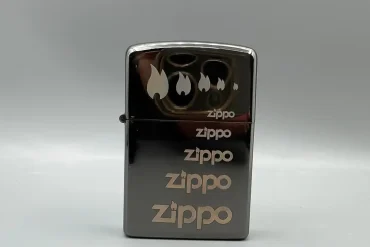 فندک زیپو مشکی براق بنزینی|140408165