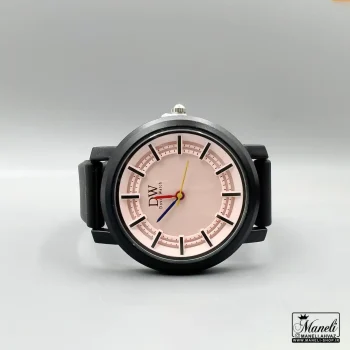 ساعت دخترانه صفحه صورتی بند سیلیکونی مشکی 14040937 - Image 2