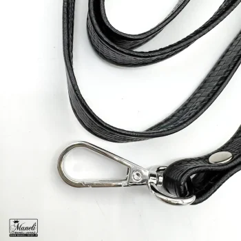 کیف دوحالته دستی و دوشی چرم طبیعی مشکی - Image 4