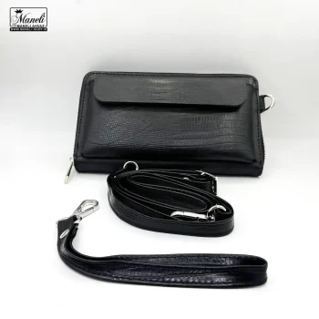 قیمت و خرید کیف دوحالته دستی و دوشی چرم طبیعی مشکی