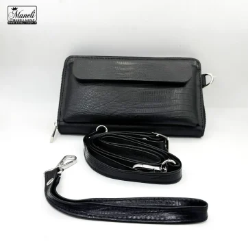 قیمت و خرید کیف دوحالته دستی و دوشی چرم طبیعی مشکی