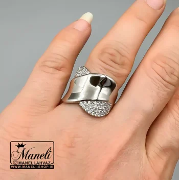 انگشتر زنانه ژوپینگ نقره ای نگین دار سایز 7 |14040973 - Image 3