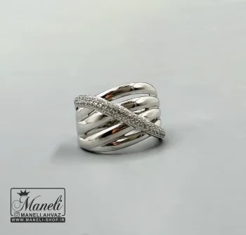 انگشتر نقره ای رنگ ثابت زنانه