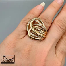 انگشتر طلایی نگین دار زنانه