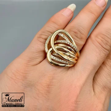 انگشتر طلایی نگین دار زنانه