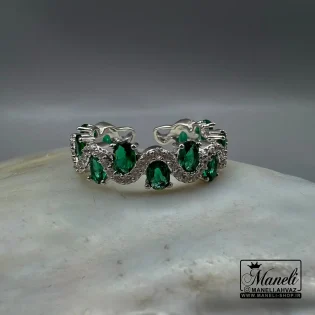 انگشتر جواهری نگین سبز