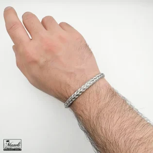 دستبند بنگل مردانه فری سایز حصیری