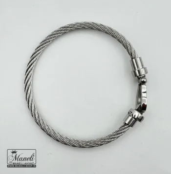 دستبند امگا نقره ای