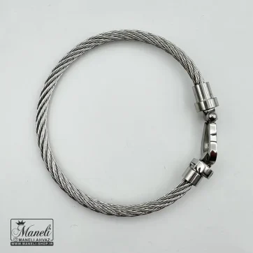 دستبند امگا نقره ای