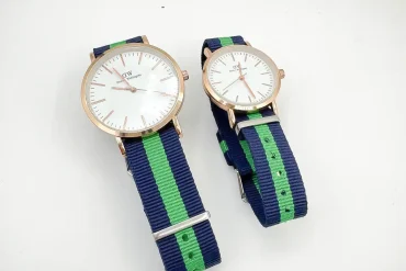 خرید ست ساعت زنانه مردانه DW بند برزنتی | تخفیف ویژه