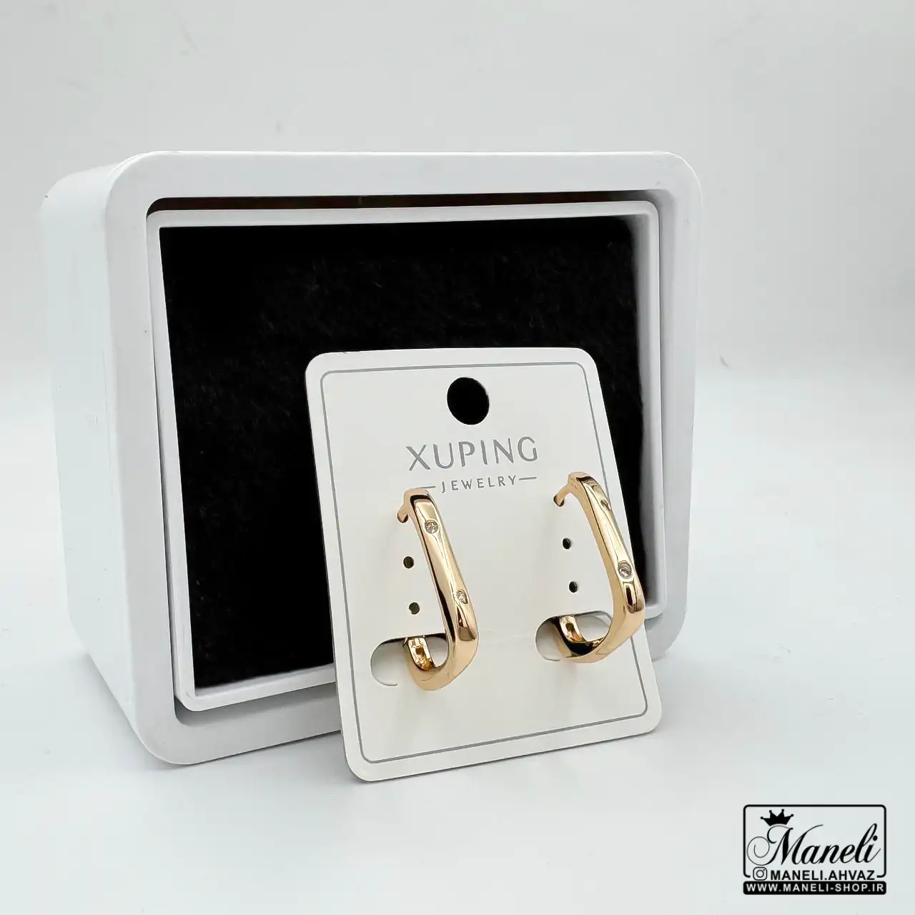 earrings-xuping-1 گوشواره ساده و کلاسیک ژوپینگ | طلایی