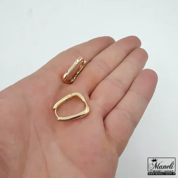 گوشواره ساده و کلاسیک ژوپینگ | طلایی - Image 3