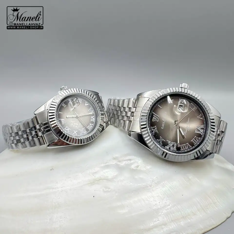 egle-watch-4 خرید ست ساعت نقره ای طرح رولکس با قیمت اقتصادی