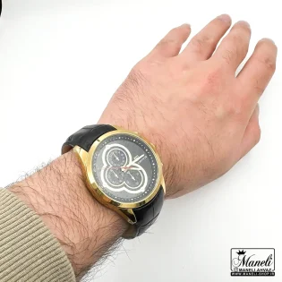 قیمت ساعت بندچرم مردانه امپاور مشکی