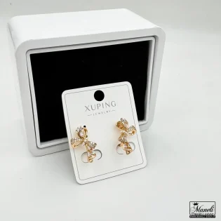 خرید گوشواره ژوپینگ طرح پاپیون بدون نیاز به سوراخ گوش