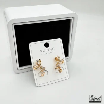 خرید گوشواره ژوپینگ طرح پاپیون بدون نیاز به سوراخ گوش