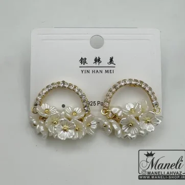 گوشواره گل طلایی