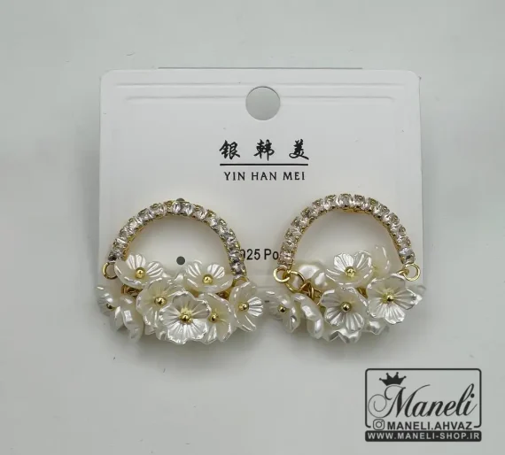 گوشواره گل طلایی