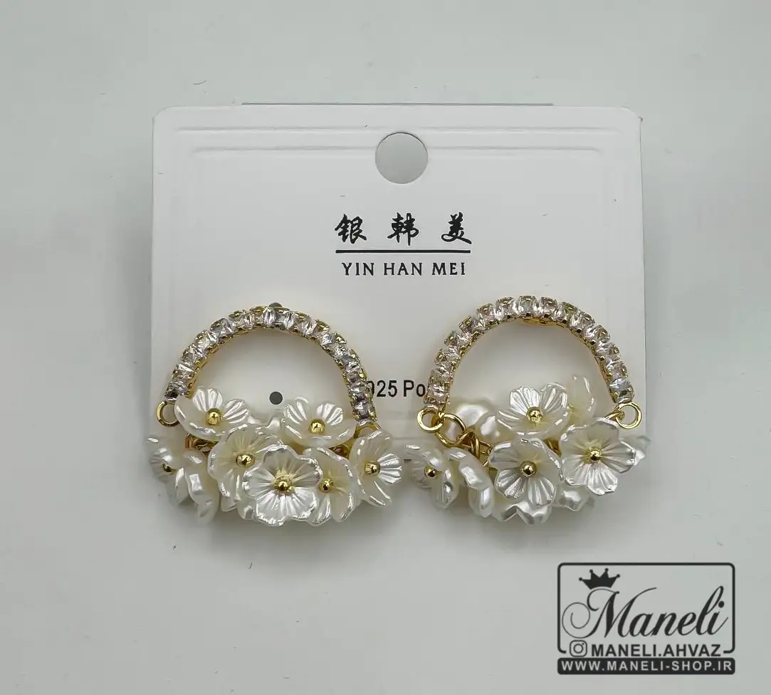 goshvareuu گوشواره گل طلایی