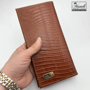 ست کیف و کمربند مردانه قهو ه ای هدیه روز مرد - Image 4