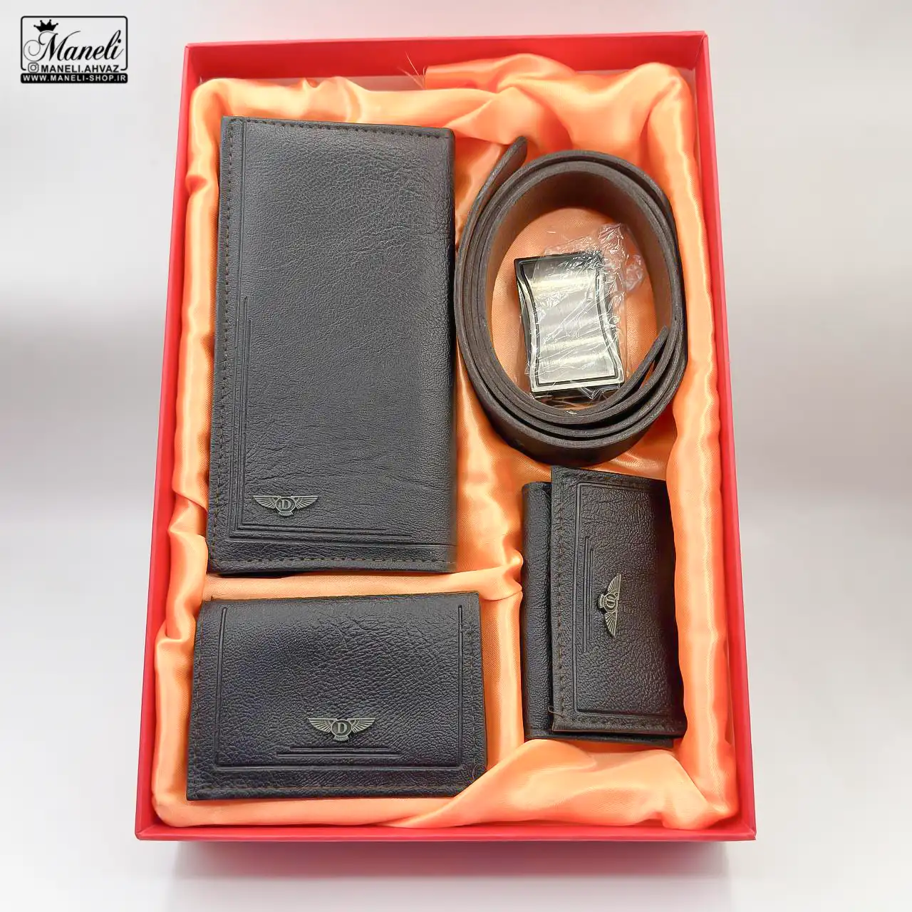 leather-1-1-5 ست کیف و کمربند چرم صنعتی | قیمت اقتصادی | تخفیف ویژه