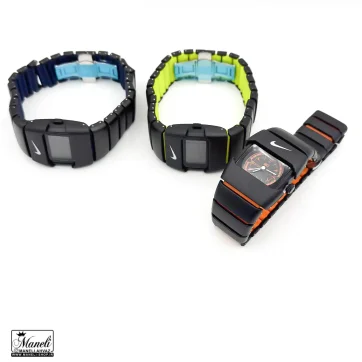 ساعت طرح نایکی | سبز ، مشکی ، نارنجی