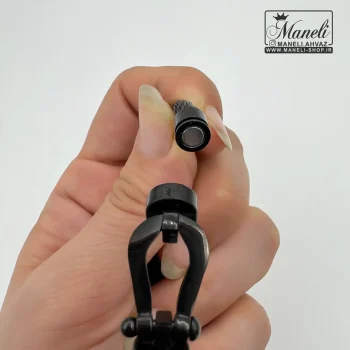 دستبند امگا مشکی مردانه رنگ ثابت - Image 4