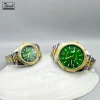 خرید ست ساعت صفحه سبز طرح رولکس با قیمت اقتصادی