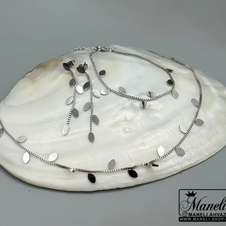 سرویس نقره ای زنانه رنگ ثابت