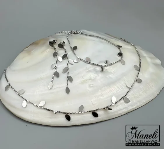 سرویس نقره ای زنانه رنگ ثابت