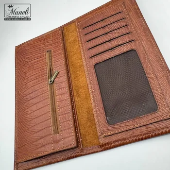ست کیف و کمربند مردانه قهو ه ای هدیه روز مرد - Image 10