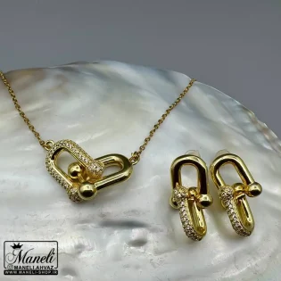 نیم ست تیفانی طلایی