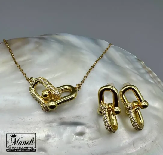 نیم ست تیفانی طلایی