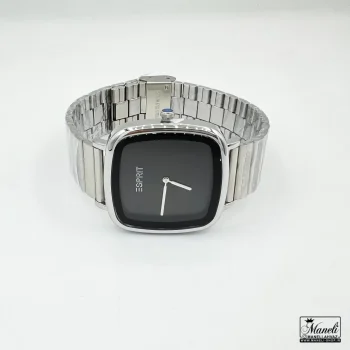 ست ساعت مردانه و زنانه اسپریت نقره ای صفحه مربع مشکی | اورجینال - Image 5