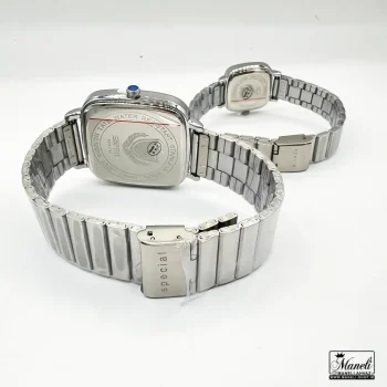 ست ساعت مردانه و زنانه اسپریت نقره ای صفحه مربع مشکی | اورجینال - Image 3