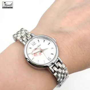 خرید ساعت زنانه صفحه گرد ظریف LONGBO نقره ای