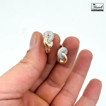 گوشواره حلقه ای ژوپینگ باطرحی متفاوت 40976 - Image 2