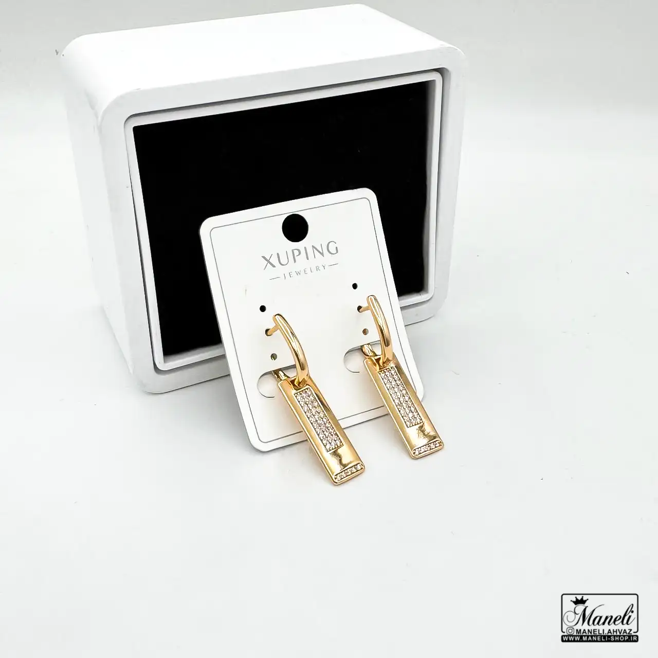xuping-errings-gold-1 گوشواره ژوپینگ آویز طلایی 40979