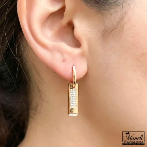 خرید گوشواره ژوپینگ آویز طلایی