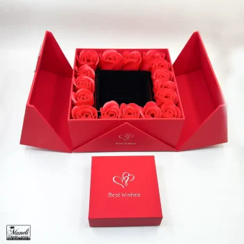 باکس گل هدیه ای ولنتاینی قرمز ( وارداتی) - Image 5