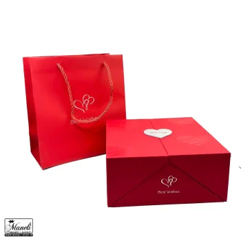 باکس گل هدیه ای ولنتاینی قرمز ( وارداتی) - Image 2
