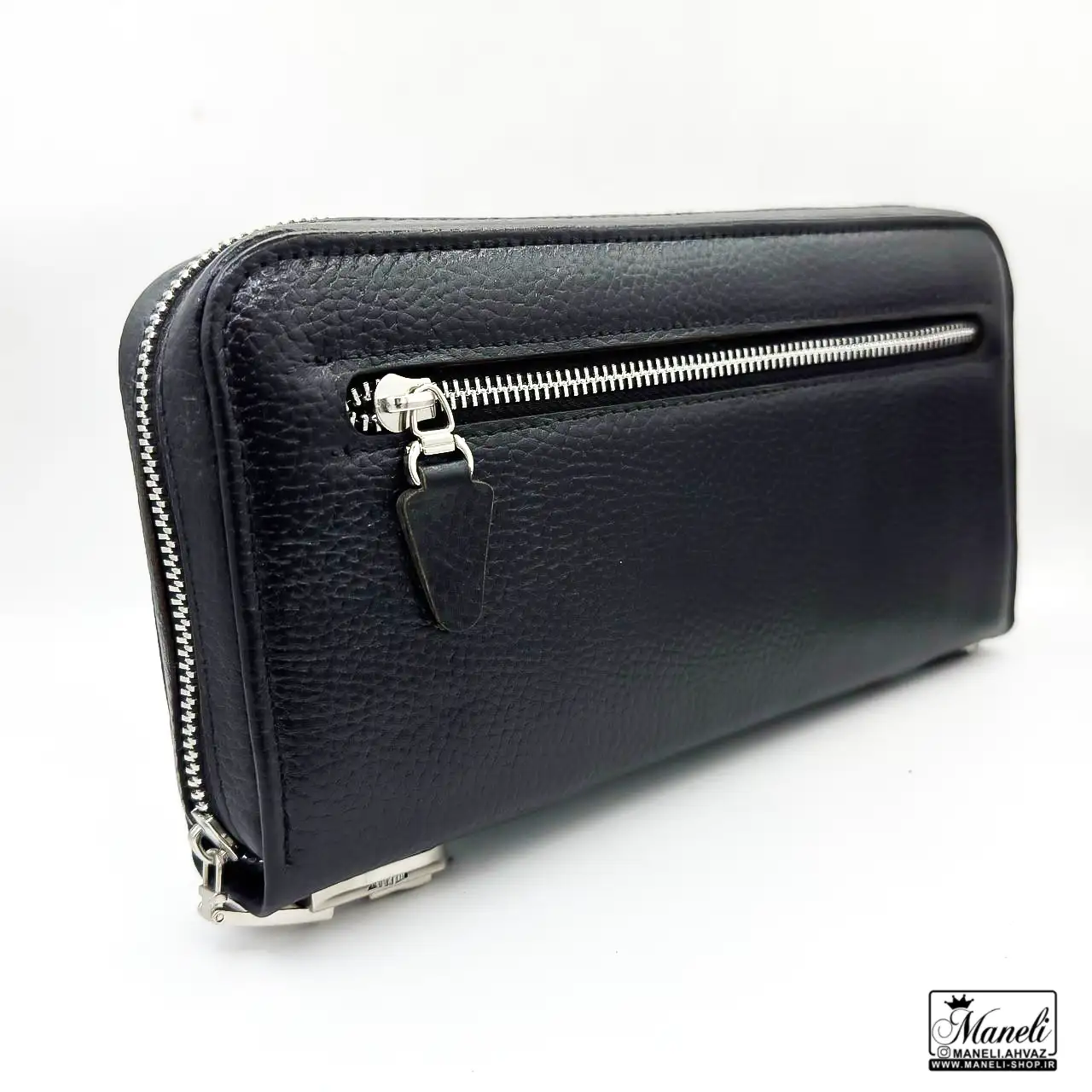 leather-hand-bag-7 کیف دستی و دوشی چرم طبیعی مشکی کلاسیک رمزدار