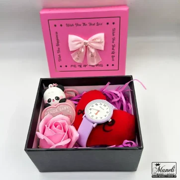 باکس ولنتاین هدیه ای صورتی | قیمت اقتصادی