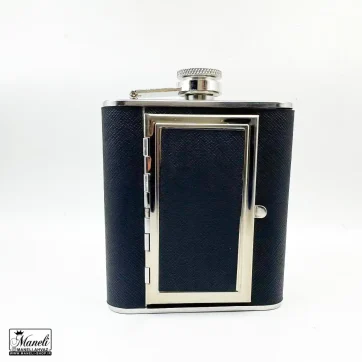 هیپ فلاسک تکی جاسیگاری دار مشکی