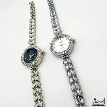 ساعت زنانه نگینی (گندمی) با قیمت اقتصادی