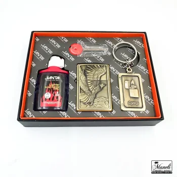 پک هدیه فندک بنزینی و جاکلیدی طرح عقاب